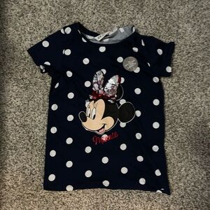 Disney Minnie Mouse Navy Polka Dot Tee